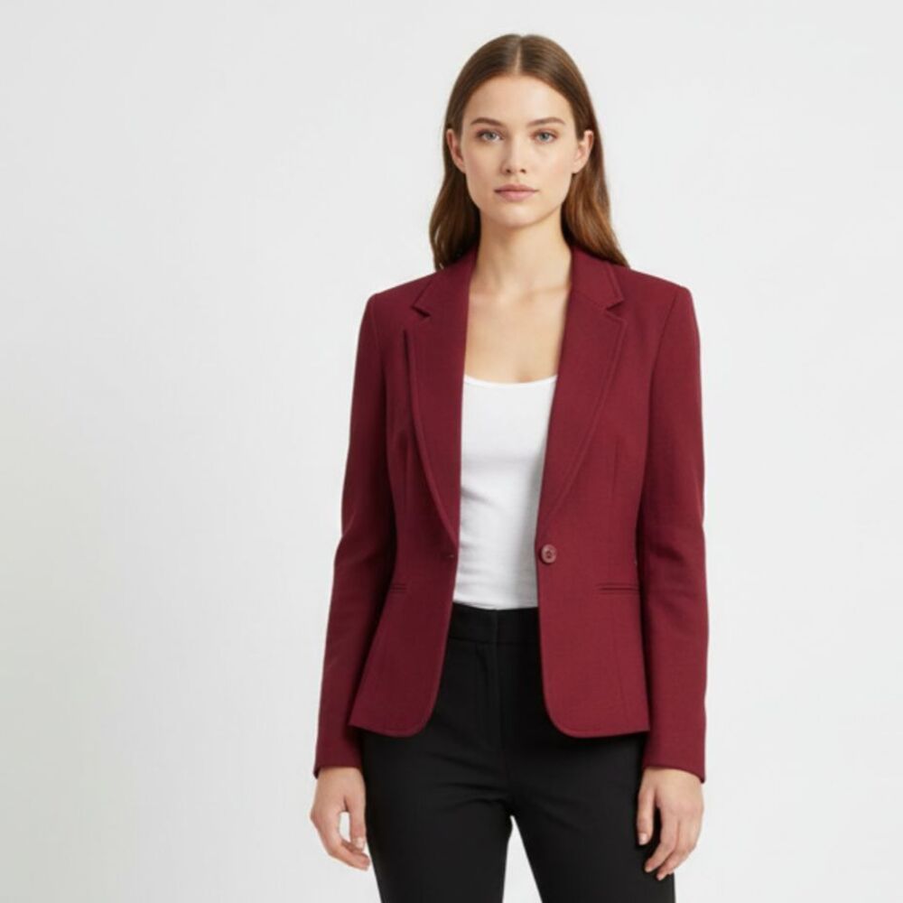 Pendleton 100% Wool Red Long Sleeve Lined Blazer Jacket 16